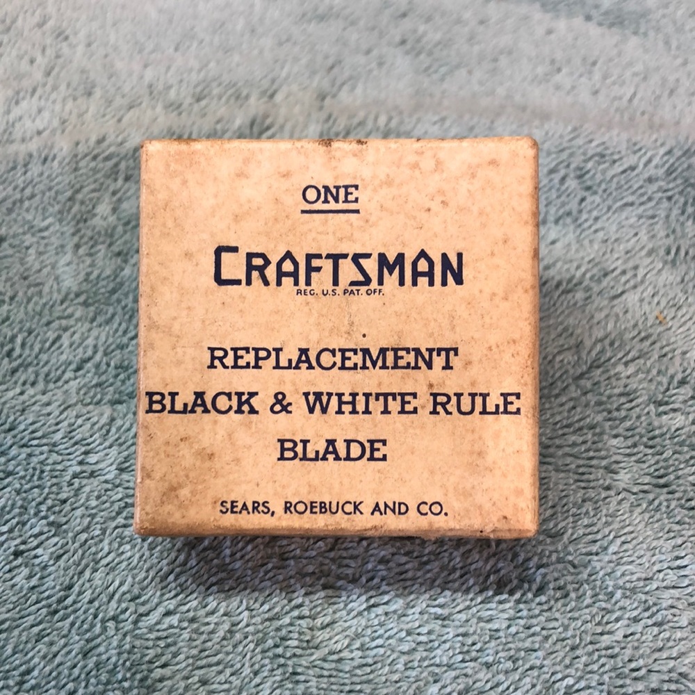 VINTAGE NOS CRAFTSMAN REPLACEMENT RULE BLADE